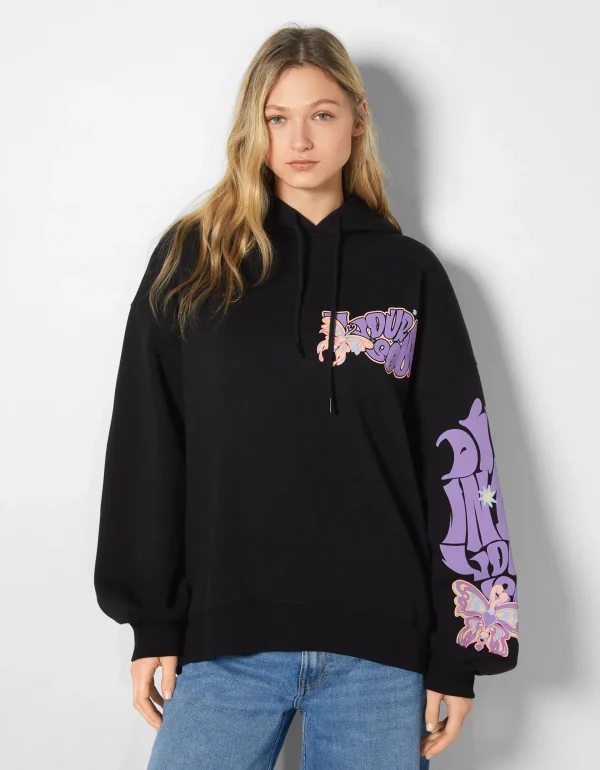 Best Sale Sudadera capucha print MUJER Sudaderas