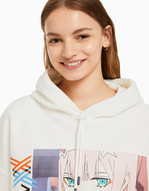 New Sudadera capucha print Darling in the Franxx MUJER Sudaderas