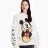 Outlet Sudadera capucha print Mickey MUJER Sudaderas