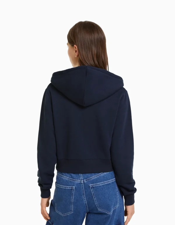 Cheap Sudadera cremallera capucha cropped MUJER Sudaderas