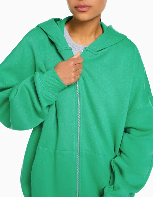 Hot Sudadera cremallera capucha oversize MUJER Sudaderas