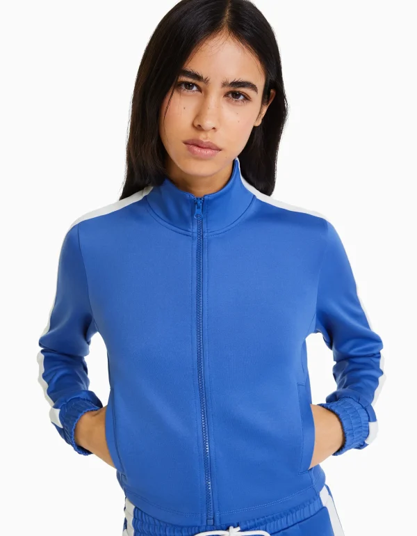 Store Sudadera cremallera sport banda lateral MUJER Sudaderas