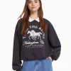 Online Sudadera cuello polo print MUJER BSK Teen