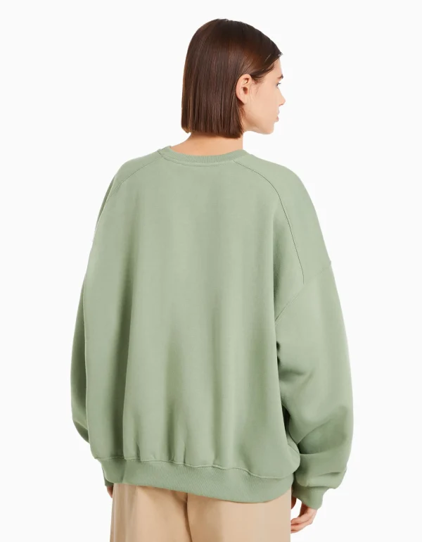 Discount Sudadera cuello redondo oversize MUJER Chándal