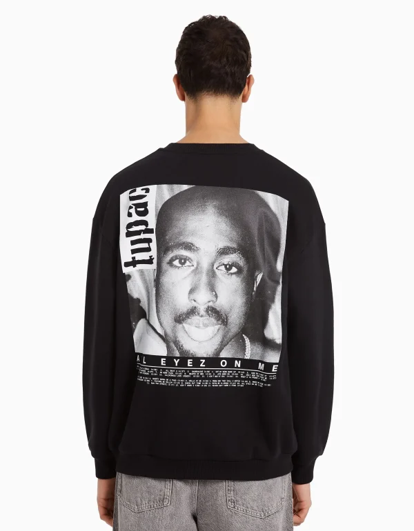 Hot Sudadera cuello redondo Tupac HOMBRE Espacio