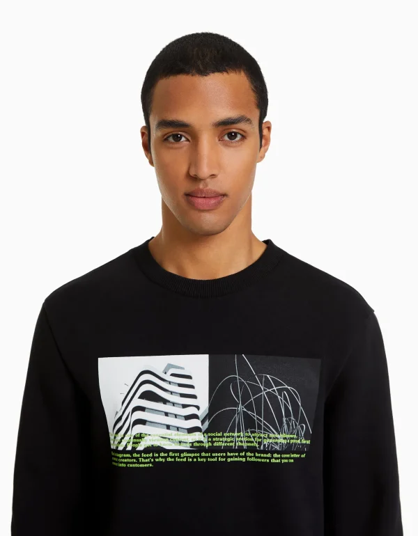 Flash Sale Sudadera easy fit print fotográfico HOMBRE Sudaderas