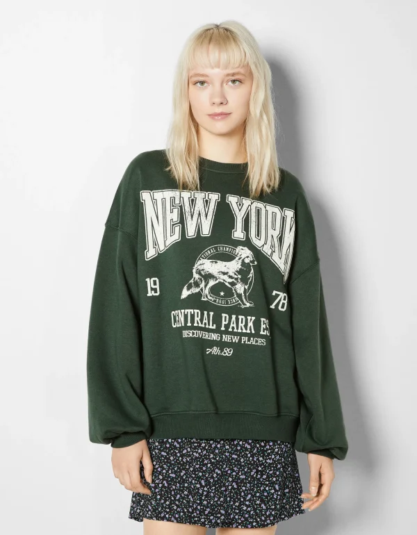 Cheap Sudadera oversize print MUJER BSK Teen