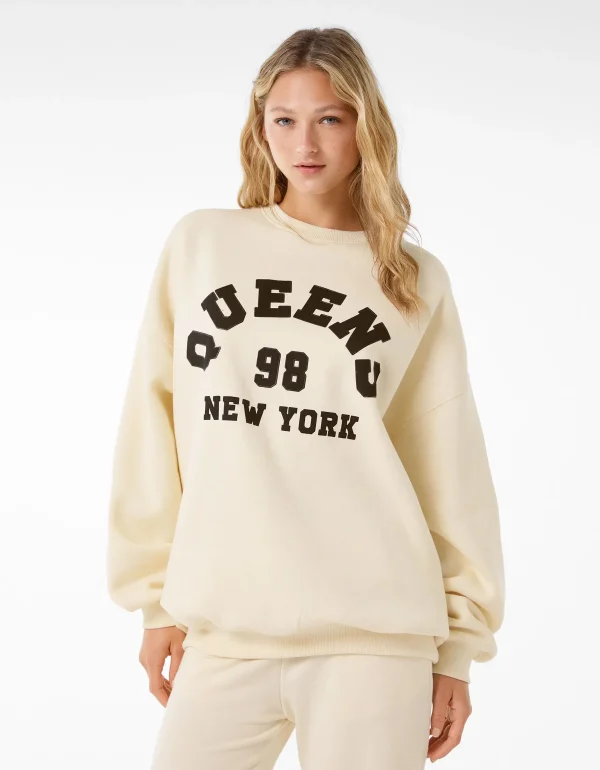 Sale Sudadera oversize print MUJER BSK Teen