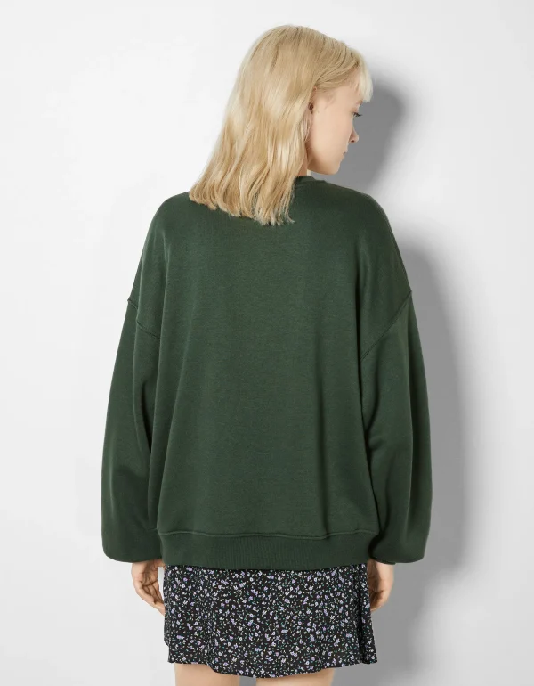 Online Sudadera oversize print MUJER BSK Teen