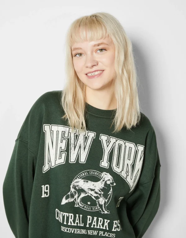 Cheap Sudadera oversize print MUJER BSK Teen