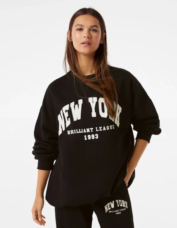 Cheap Sudadera oversize print MUJER BSK Teen