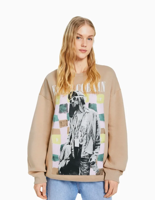 Best Sudadera print Kurt Cobain MUJER Sudaderas