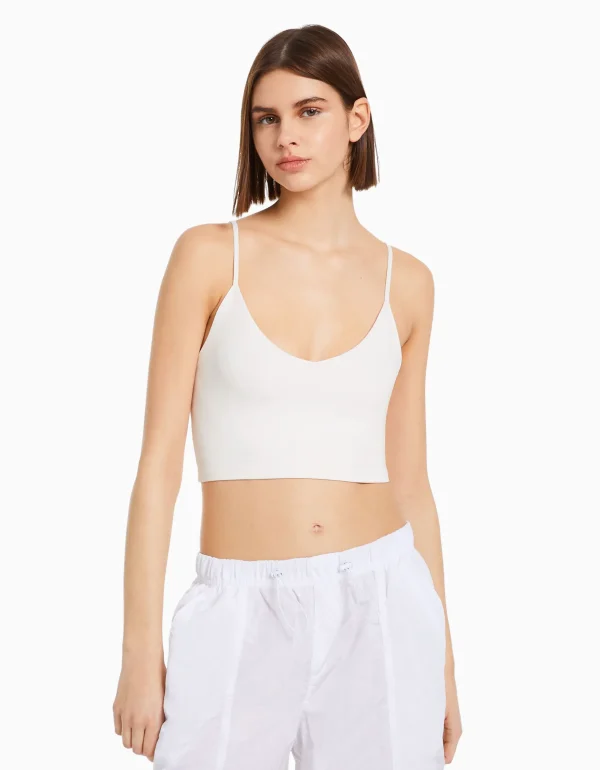 Cheap Top tirantes cropped MUJER Tops y corsé