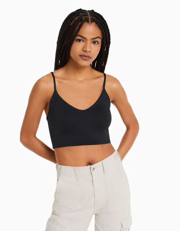 Cheap Top tirantes cropped MUJER Tops y corsé