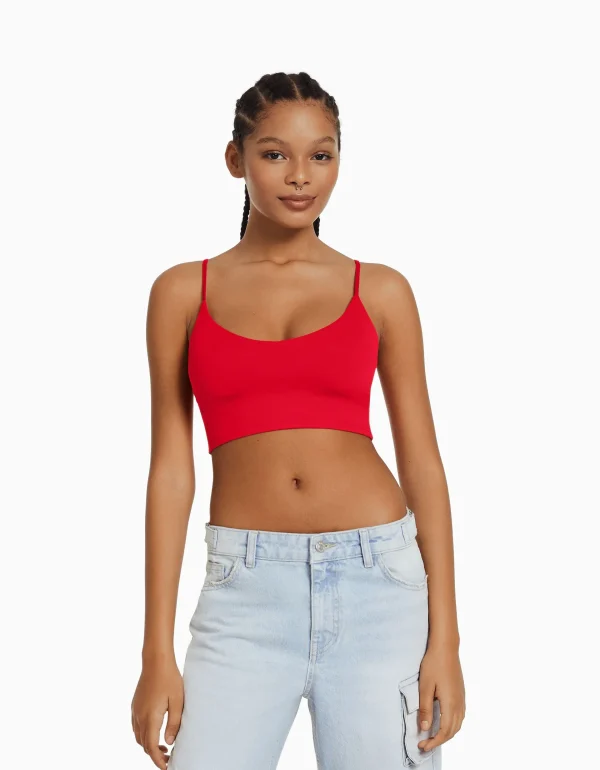 Cheap Top tirantes cropped MUJER Tops y corsé