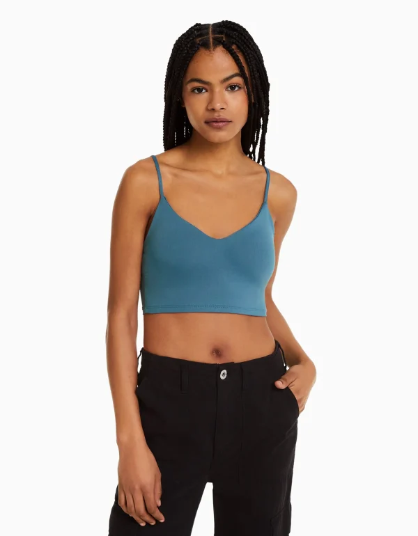 Shop Top tirantes cropped MUJER Tops y corsé